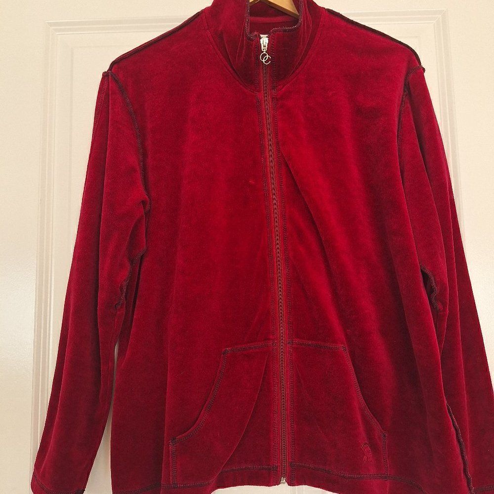 Oleg Cassini velure vintage Athletic jacket size L/XL